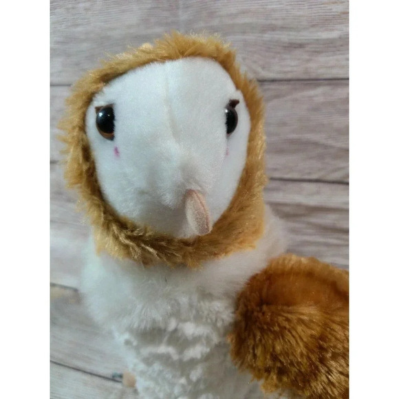 Wild Republic Plush Barn Owl Stuffed Animal Realistic Lifelike Soft 12" - Picture 3 of 5